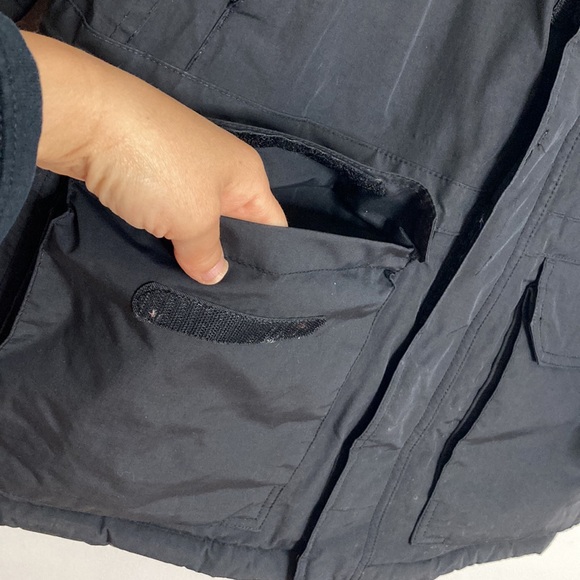 The North Face Coat Boys Large Black Goose Down 550 Hyvent Winter Jacket - Picture 8 of 16